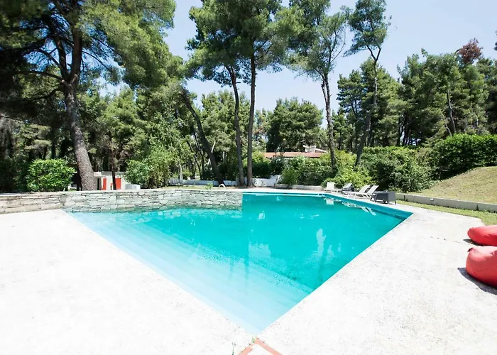 Aurora In Sani With Garden And Pool Villa *