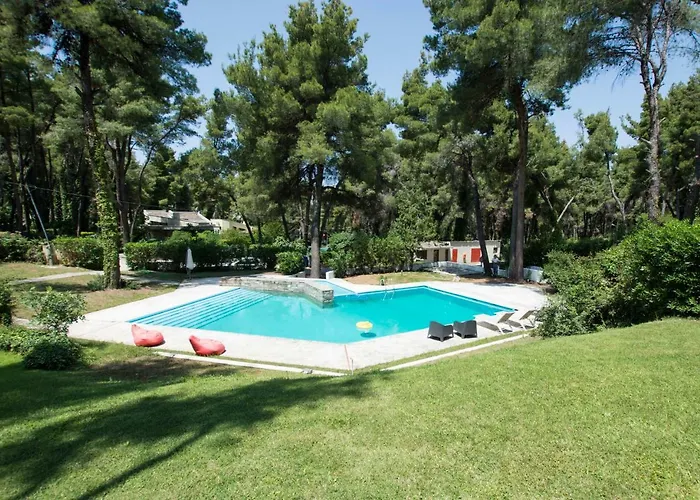 Villa Aurora In Sani With Garden And Pool *